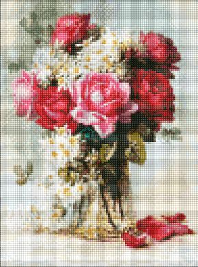 535 грн  Діамантова мозаїка AMO7447 Алмазна мозаїка на підрамнику Ароматна троянда ©Paul De Longpre, 30х40 см