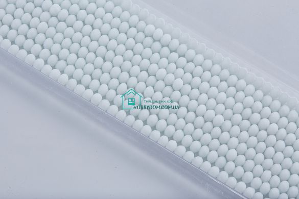 40 грн  Намистини CB-165-Col-002 Намистини Хрусталь - Rondelle, колір White Opaque