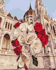 329 грн  Живопис за номерами BS52415 Картина за номерами Троянди в Будапешті 40 х 50 см