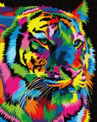 339 грн  Живопись по номерам BK-GX31915 Картина-раскраска по номерам Радужный тигр