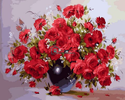 279 грн  Живопис за номерами BK-GX28754 Аромат червоних троянд Набір-картина по номерам