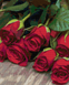 АЛМР-007 Набір діамантової мозаїки на підрамнику Букет троянд, 40*50 см