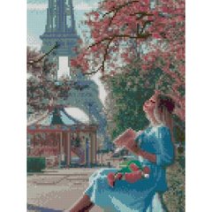 557 грн  Діамантова мозаїка Алмазна картина HX098 Весна в Парижі, розміром 30х40 см