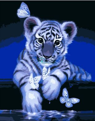 395 грн  Живопись по номерам VA-0267 Набор для рисования по номерам Малышка тигренок