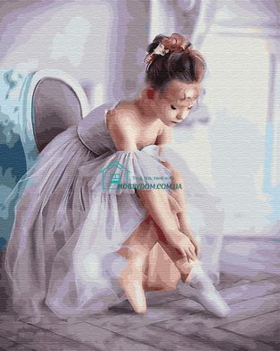 299 грн  Живопис за номерами BK-GX33063 Картина-розмальовка за номерами Маленька балеринка