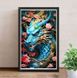 АЛМР-192 Набор алмазной мозаики на подрамнике Голубой дракон, 40*65 см