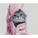 Алмазна картина HX219 Котик в рушничку, розміром 30х40 см