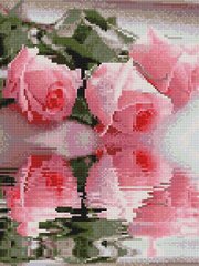 410 грн  Алмазная мозаика EJ454 Набор алмазной мозаики на подрамнике Отражение роз