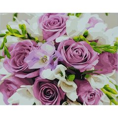 315 грн  Живопис за номерами Набір для розпису по номерах Букер рожевих троянд,40х50 см, GS048