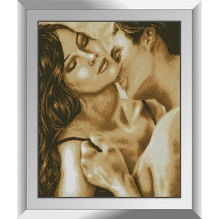 31666 Поцілунок в шию Dream Art. Набір алмазної мозаїки