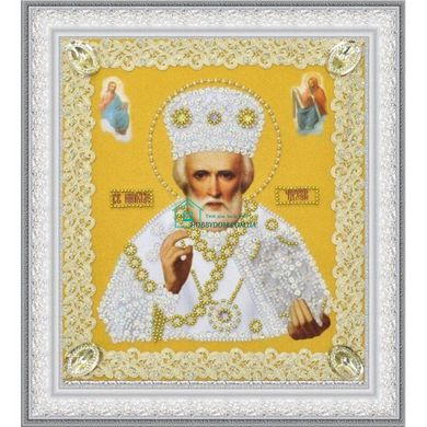 242 грн   Р-369 Ікона Святителя Чудотворця (золото) Набір для вишивки бісером