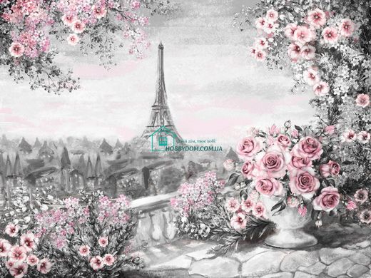 520 грн  Алмазная мозаика DMP-148 Набор алмазной живописи на подрамнике Красота Парижа