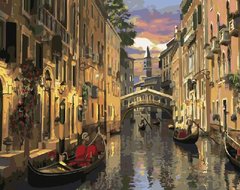 299 грн  Живопис за номерами BK-GX4655 Набір для малювання картини за номерами Нічна Венеція