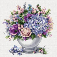 299 грн  Живопис за номерами KHO2954 Картина для малювання за номерами Квітковий мікс