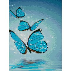 557 грн  Діамантова мозаїка Алмазна картина HX126 Чарівні метелики, розміром 30х40 см