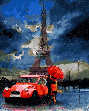 279 грн  Живопис за номерами BK-GX28796 Дощ у Парижі Набір-картина по номерам