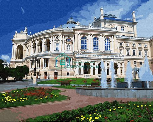 299 грн  Живопис за номерами BK-GX30156 Набір для малювання по номерам Одеський театр опери і балету