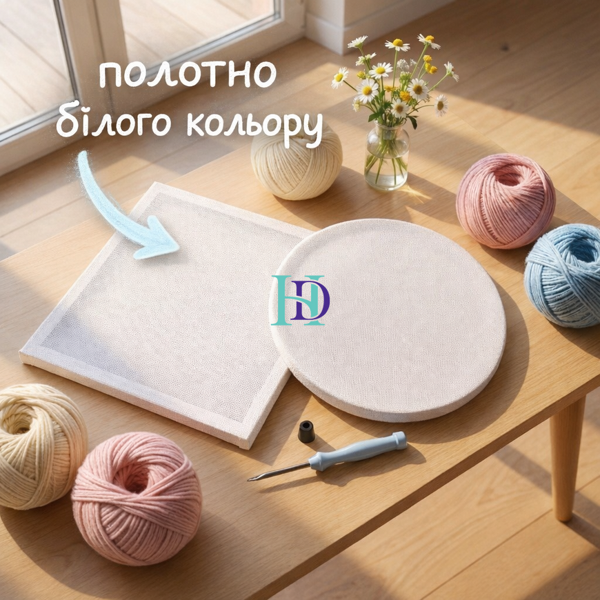 ЕА-059/30кр Набір для килимової вишивки Мальовничий тюльпан 30 см Кругла