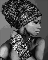 319 грн  Живопись по номерам AS0999 Набор для рисования по номерам Африканская красавица