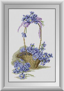 30861 Кошик польових квітів. Dream Art.Набір алмазної мозаїки