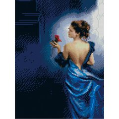 567 грн  Діамантова мозаїка Алмазна картина HX279 "Загадка троянди", розміром 30х40 см