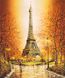 DMP-257 Набор алмазной живописи на подрамнике Осень в Париже