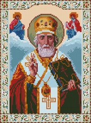 410 грн  Алмазная мозаика EJ1261 Икона Святого Николая Чудотворца Набор алмазной вышивки на подрамнике 30х40 см