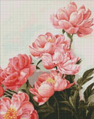 535 грн  Алмазная мозаика AMO7274 Алмазная мозаика Букет розовых пионов © ArtAlekhina 40 х 50 см
