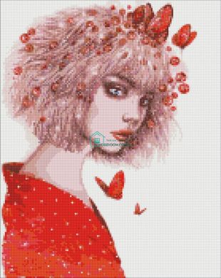 535 грн  Діамантова мозаїка Картина з мозаїки Поцілунок метеликів ©lesya_nedzelska_art, AMO7419, на підрамнику, 40х50 см