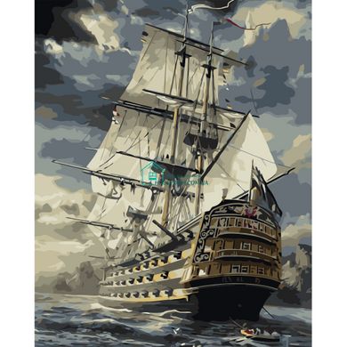 395 грн  Живопись по номерам VA-0884 Набор для рисования по номерам Величественный корабль