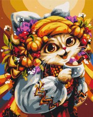 329 грн  Живопись по номерам BS53823 Набор раскраска по номерам Сентябрьская кошка © Маріанна Пащук