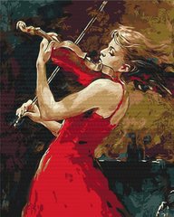 329 грн  Живопись по номерам BS491 Набор для рисования картины по номерам Девушка со скрипкой