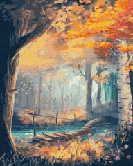 279 грн  Живопис за номерами BK-GX36034 Картина для малювання за номерами Осінній ліс