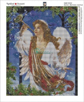 850 грн  Діамантова мозаїка КДИ-0422 Набір діамантової вишивки Ангел – вісник щастя