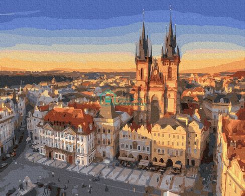 329 грн  Живопис за номерами BK-GX36125 Набір для малювання картини за номерами Панорама на Прагу