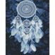 Набір для творчості алмазна картина Ловець снів з пір'їн, 30х40 см HX448