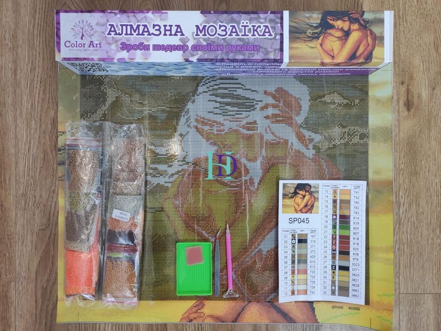 SPR045 Набір діамантової мозаїки на підрамнику 40х50 Обійми