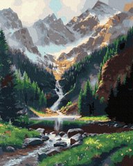 329 грн  Живопис за номерами BK-GX36003 Набір для малювання картини за номерами Горный водопад