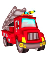 155 грн  Живопись по номерам ASK029 Раскраска по номерам для детей Пожарная машина