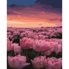 315 грн  Живопис за номерами Набір для розпису по номерах Поле рожевих тюльпанів, 40х50 см , GS420