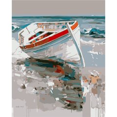 395 грн  Живопись по номерам VA-0993 Набор для рисования по номерам Белая лодка