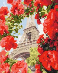 275 грн  Живопись по номерам BS32312 Набор для рисования картины по номерам Париж в цветах
