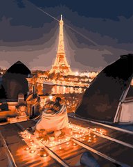 329 грн  Живопись по номерам BK-GX25447 Набор-раскраска по номерам Ночные крыши Парижа
