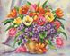 DMP-200 Набор алмазной живописи на подрамнике Яркие тюльпаны