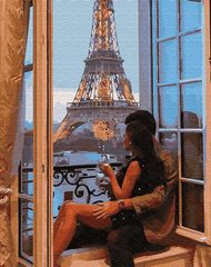 339 грн  Живопис за номерами BK-GX35355 Картина-розмальовка за номерами Побачення в Парижі