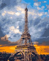279 грн  Живопись по номерам BK-GX29041 Набор для рисования по номерам Облака над Парижем