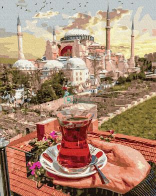 279 грн  Живопись по номерам BK-GX36062 Картина для рисования по номерам Чай в Стамбуле