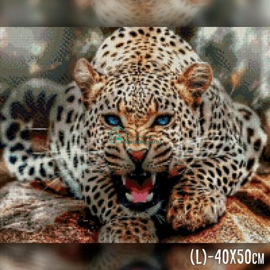 650 грн  Діамантова мозаїка TWD20065 Набор алмазной вышивки Злий леопард