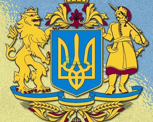 900 грн  Діамантова мозаїка Набір діамантової мозаїки Великий герб УкраїниDM-430