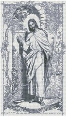 870 грн  Алмазная мозаика SS812 Набор алмазной мозаики Иисус стучит в дверь (монохром серый)
